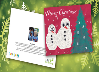 a charity christmas card