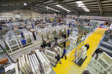 Inside Quickslide’s West Yorkshire window and door factory