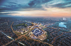 Aerial view of Brent Cross