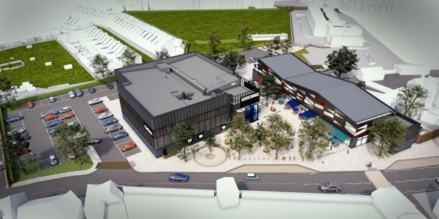 An artist's impression of Northgate Yard, Bridgwater