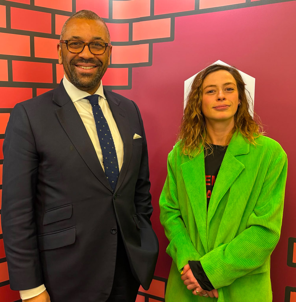 James Cleverly and Iona Stewart-Richardson