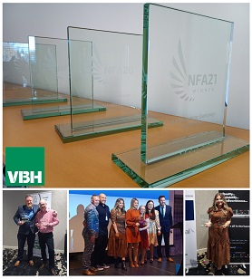 The VBH team and their awards.