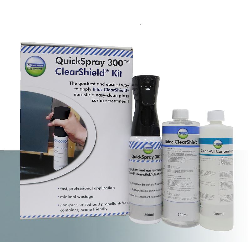 Clearshield ‘non-stick’ easy-clean glass protection.