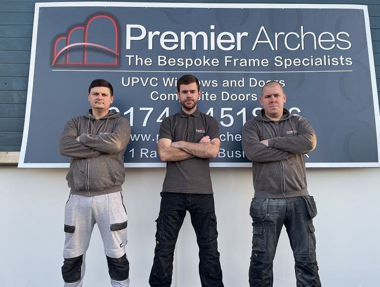 Premier Arches’ Sean, Thomas and Daniel Greenall.