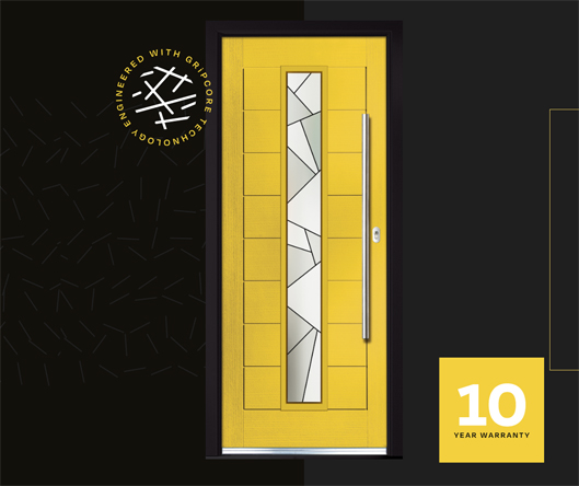 yellow composite door