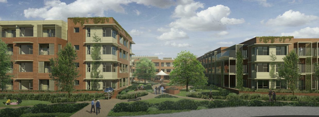 Artists impression of a housing development