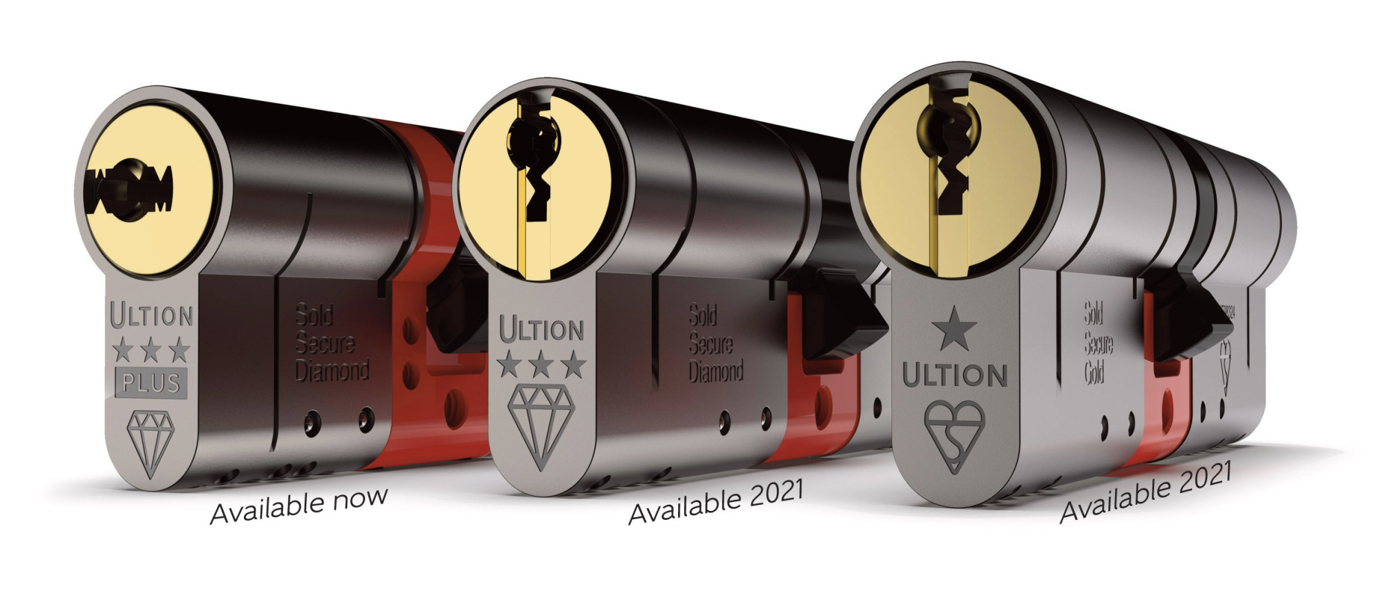 Three Ultion door locks